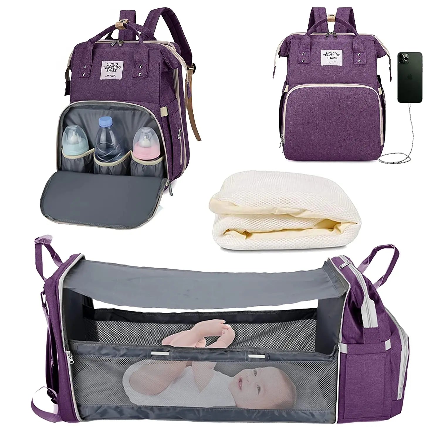 TinyNest™ 3-in-1 Baby Bed Bag